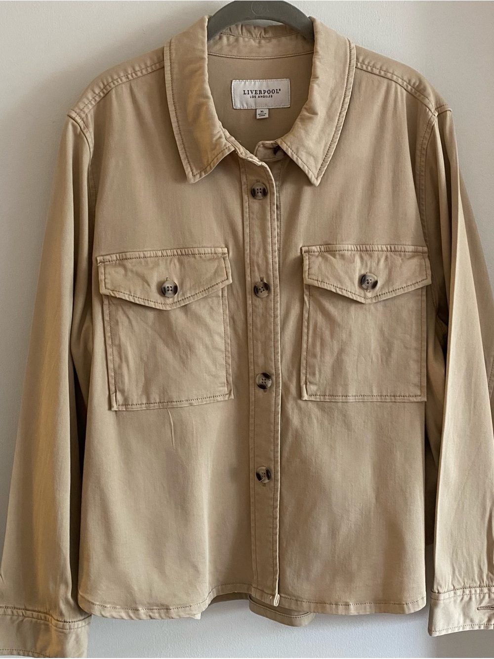Liverpool Los Angeles Beige XL Shirt Jacket